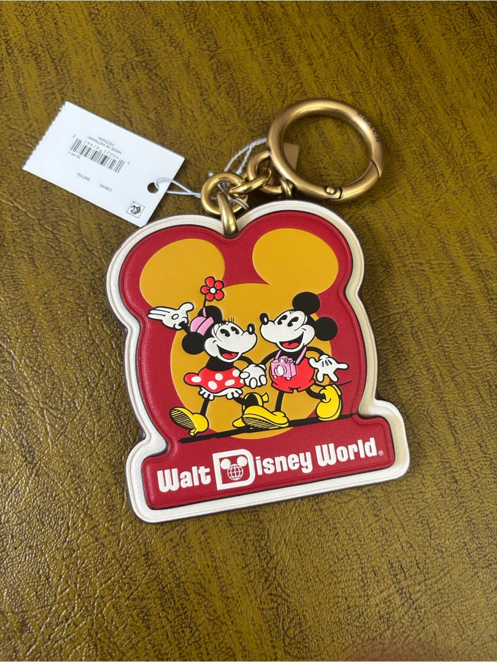 Coach Disney X Coach Touring Mickey Mouse Bag Charm #C8645